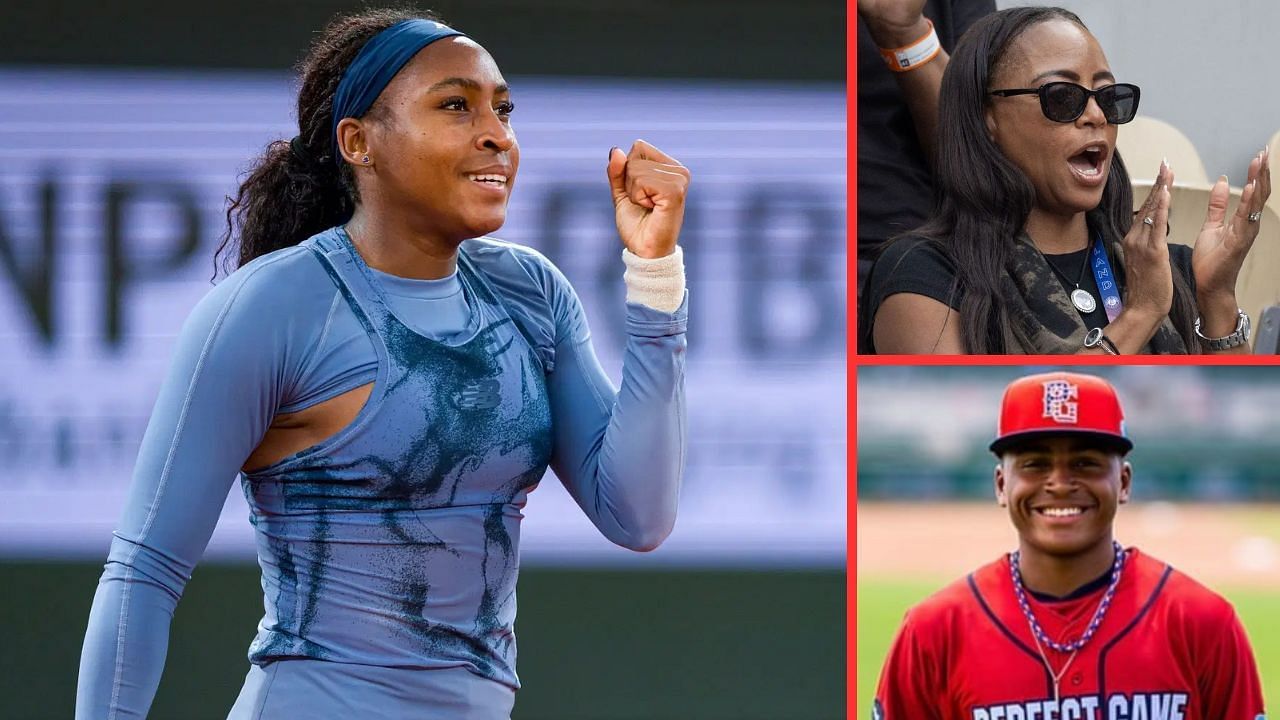 Coco Gauff lauded by mother Candi and brother Codey - Image Source: Getty and Instagram @codeygauff