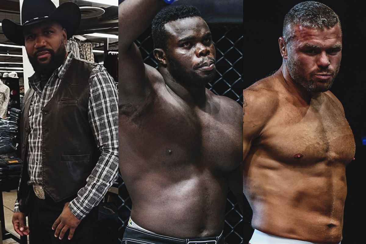 From left to right: Rampage, Reug Reug, Anatoly Malykhin | Image by ONE Championship and RampageJackson/Instagram
