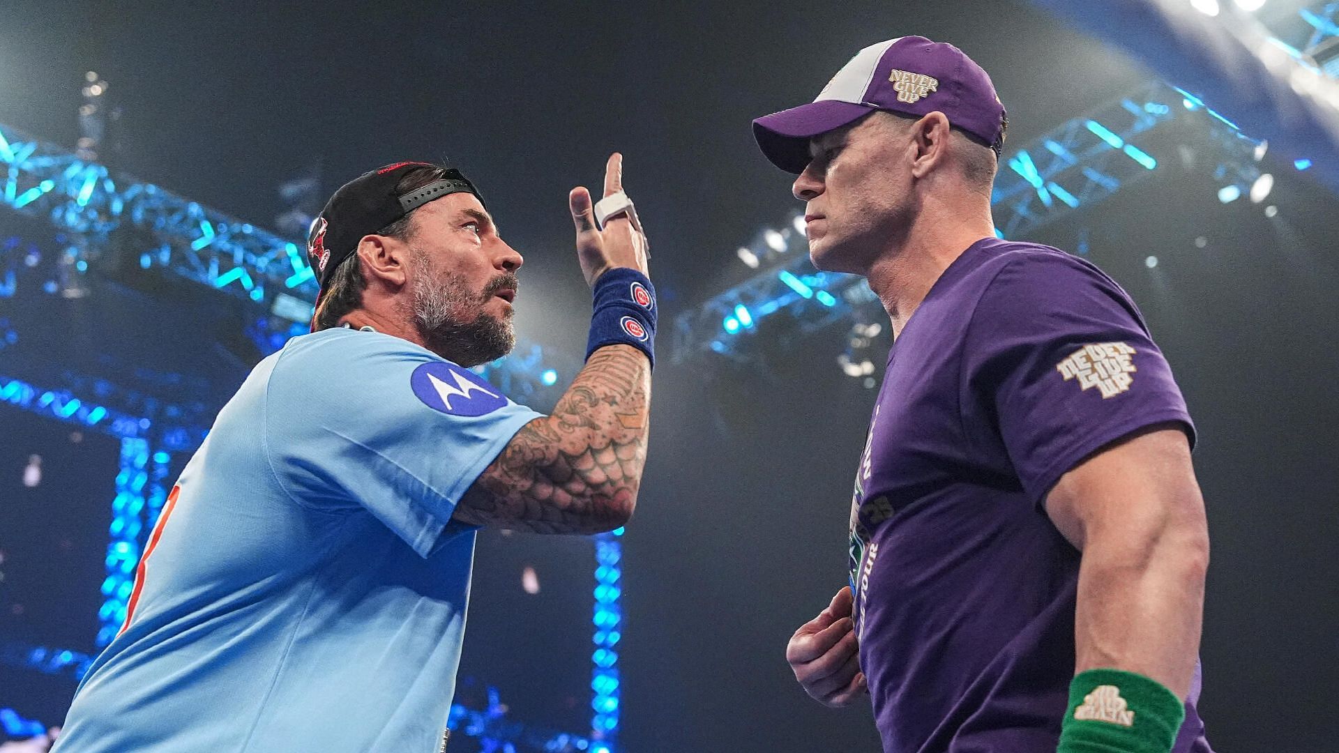 CM Punk and John Cena on SmackDown. [Image via - WWE.com]