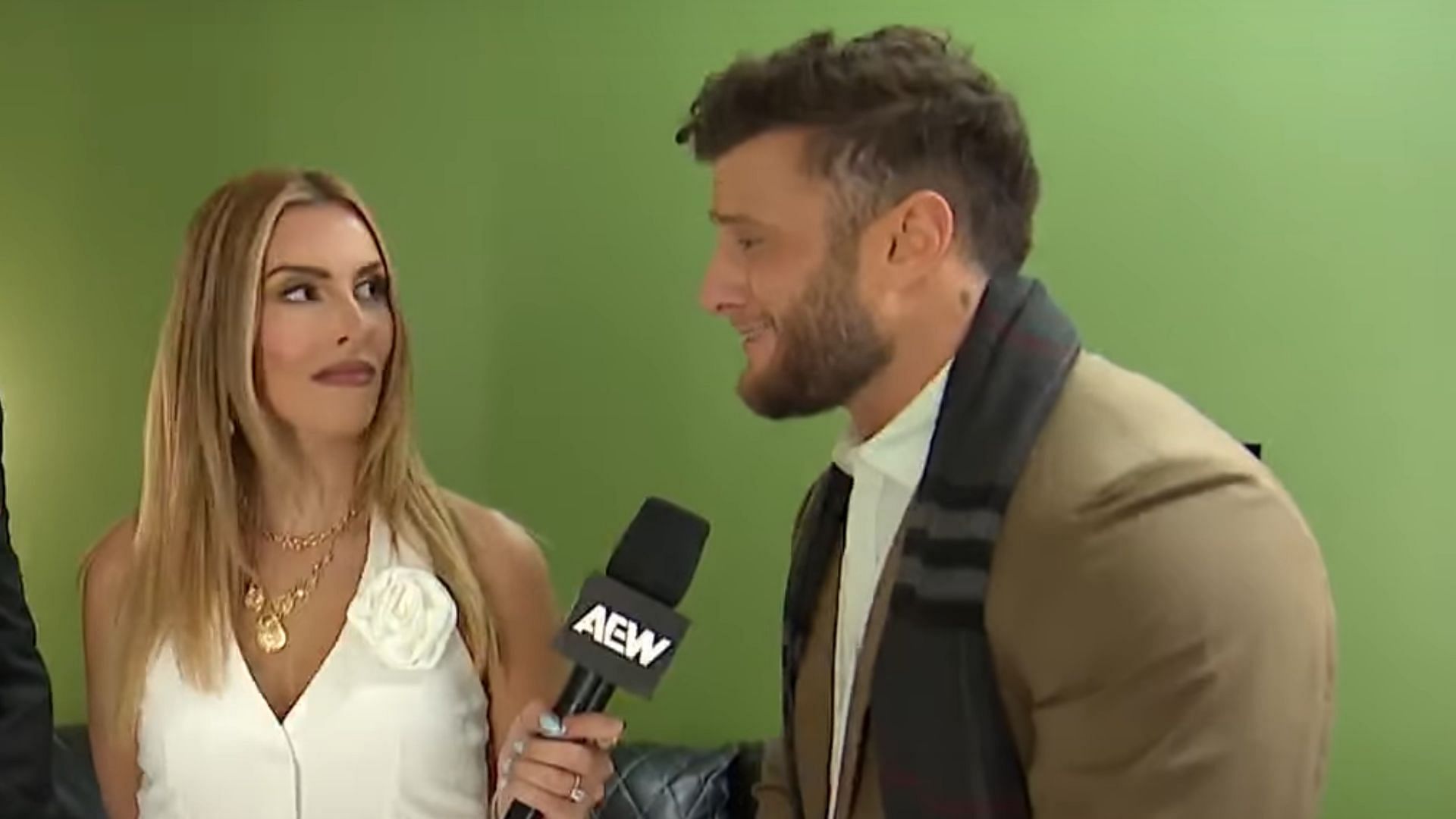 Alicia Atout and MJF in AEW. (Image credits: AEW YouTube channel)