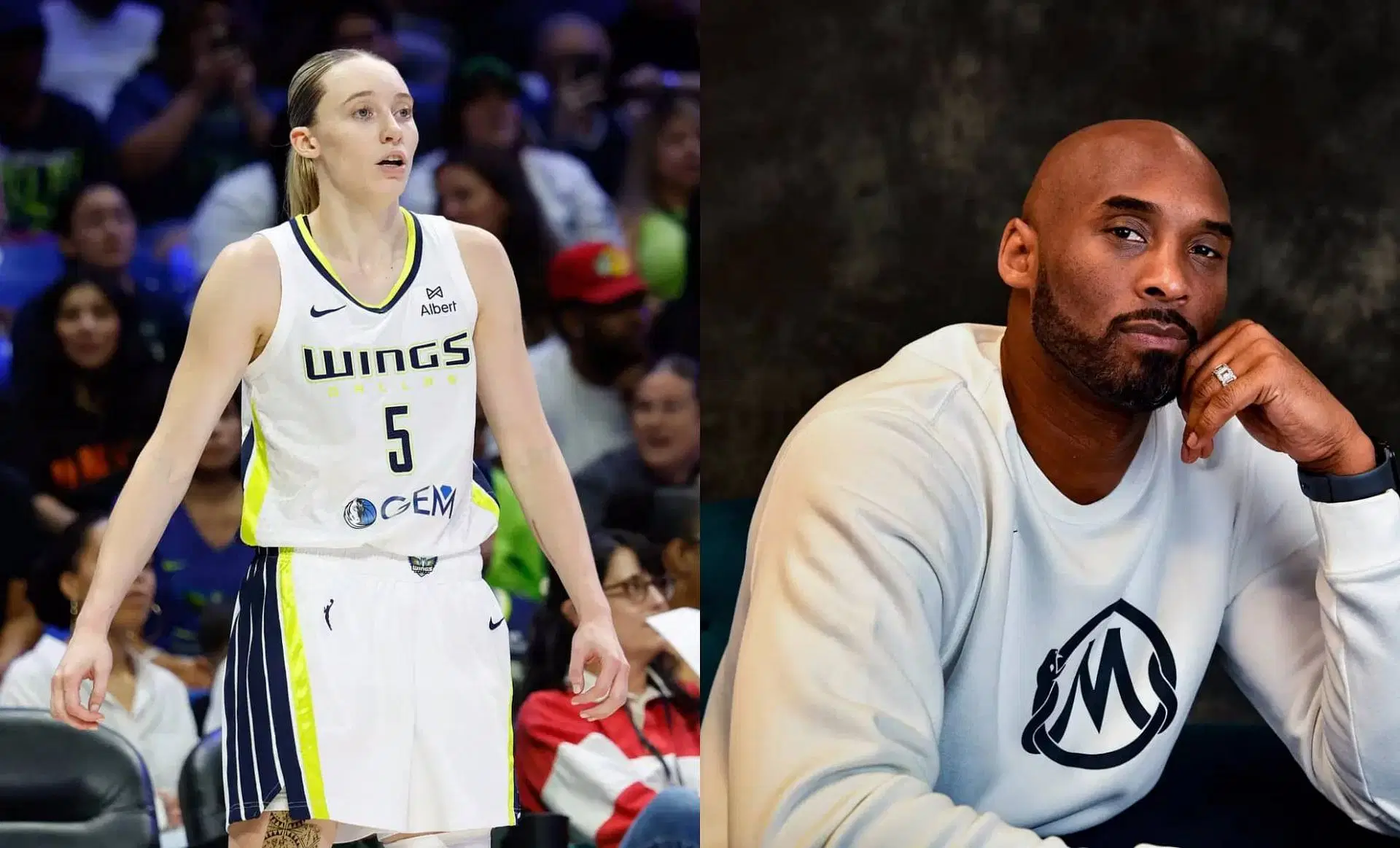 Paige Bueckers and Kobe Bryant