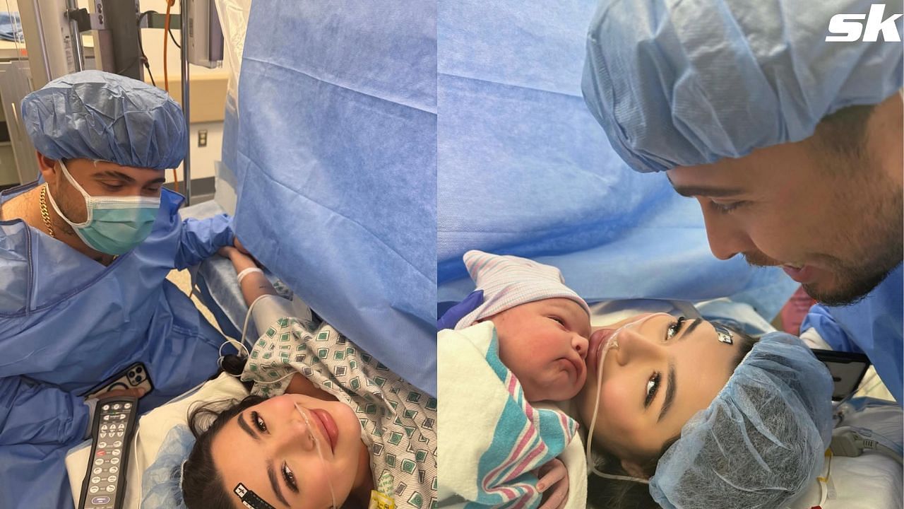 New parents Francisco Alvarez and Nahomi Rojas bring their baby daughter Renata home for the very first time. Credit: Francisco Alvarez/Instagram