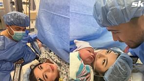 New parents Francisco Alvarez and Nahomi Rojas bring their baby daughter Renata home for the first time
