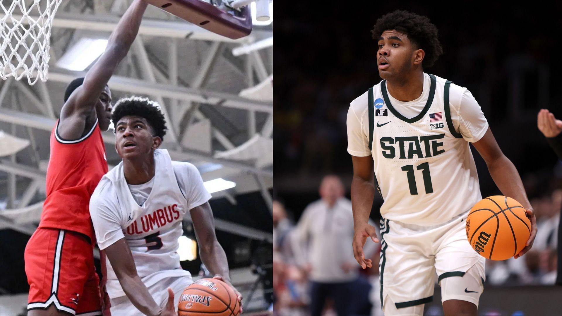 2026 prospect Jaxon Richardson and Michigan State guard Jase Richardson (Source: Getty)