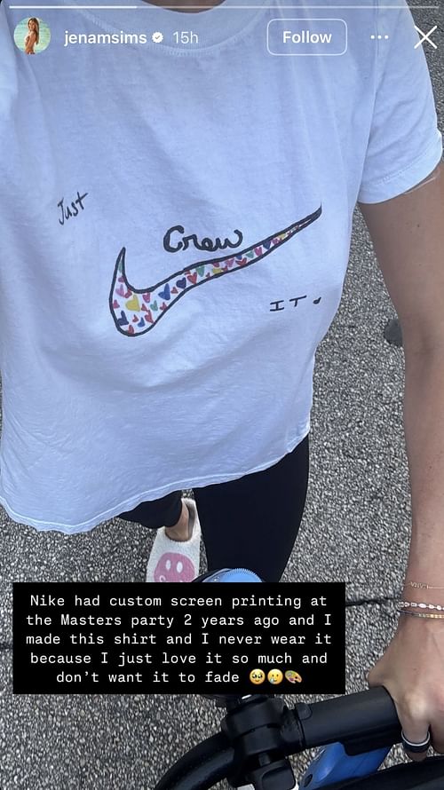 Still taken from Jena Sims’ Instagram Story _ Image Source: Instagram/@jenamsims