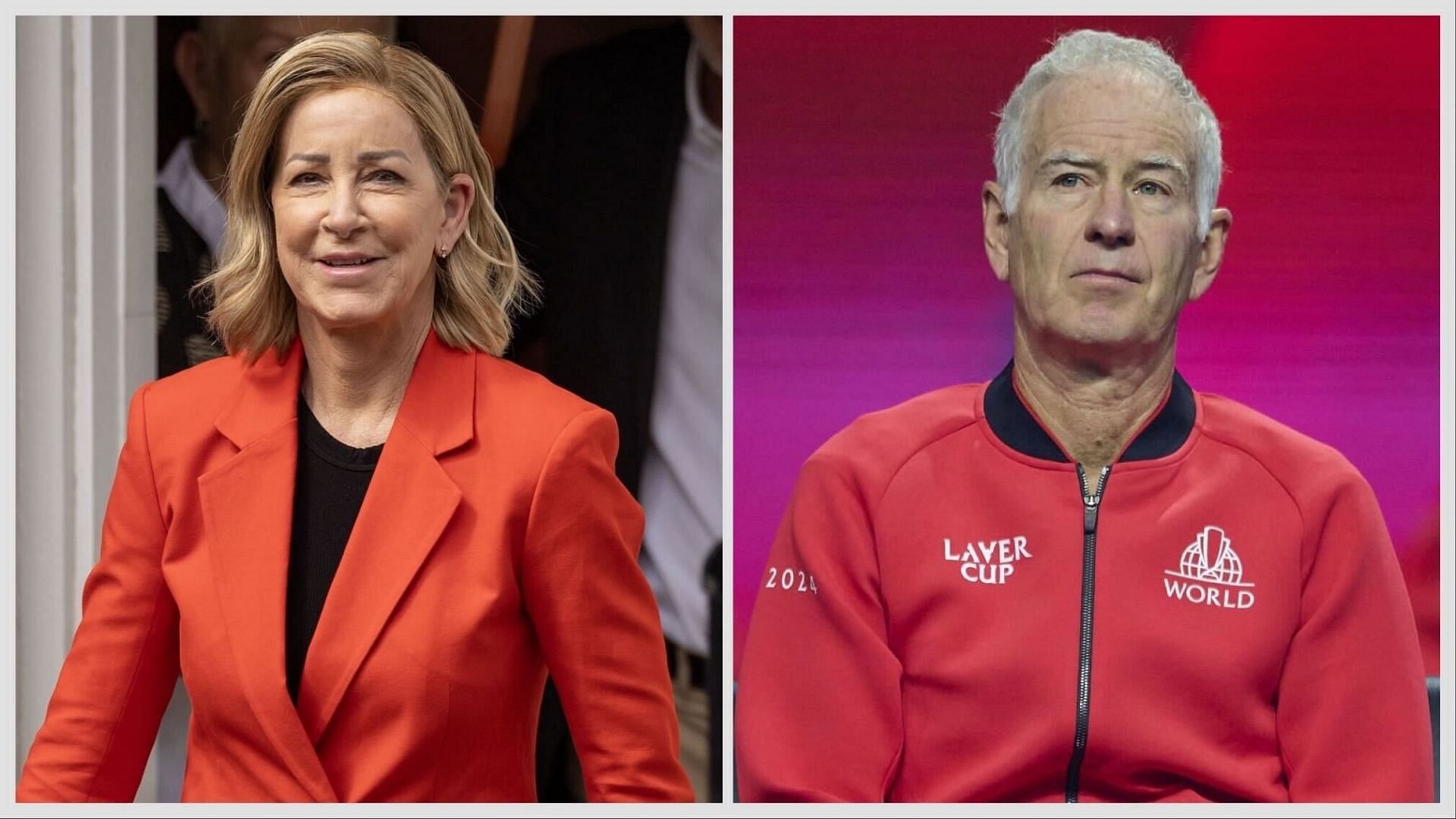 Chris Evert and John McEnroe (Source: Getty)