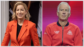 Chris Evert can't contain her excitement about working with John McEnroe & others ahead of Wimbledon