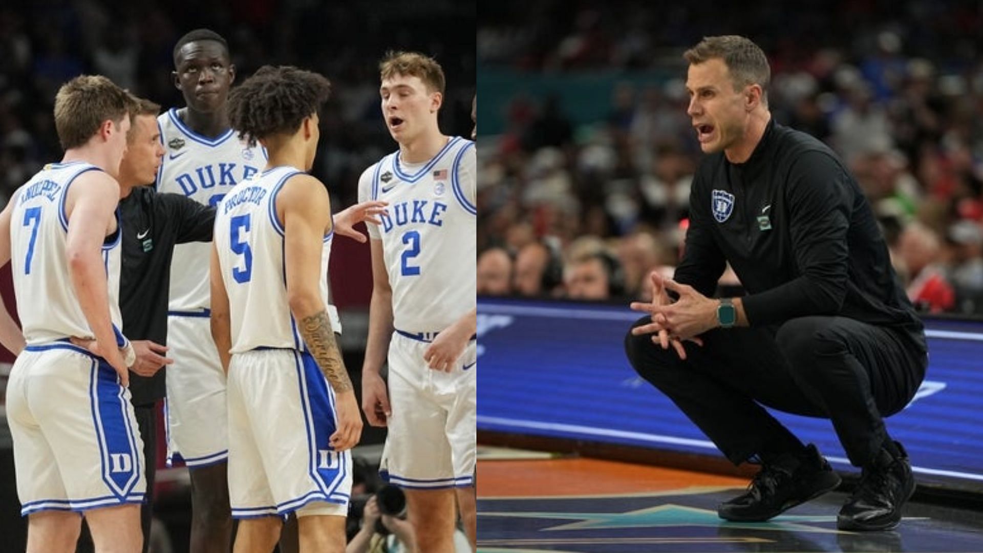 Duke cpoach Jon Scheyer and his team 