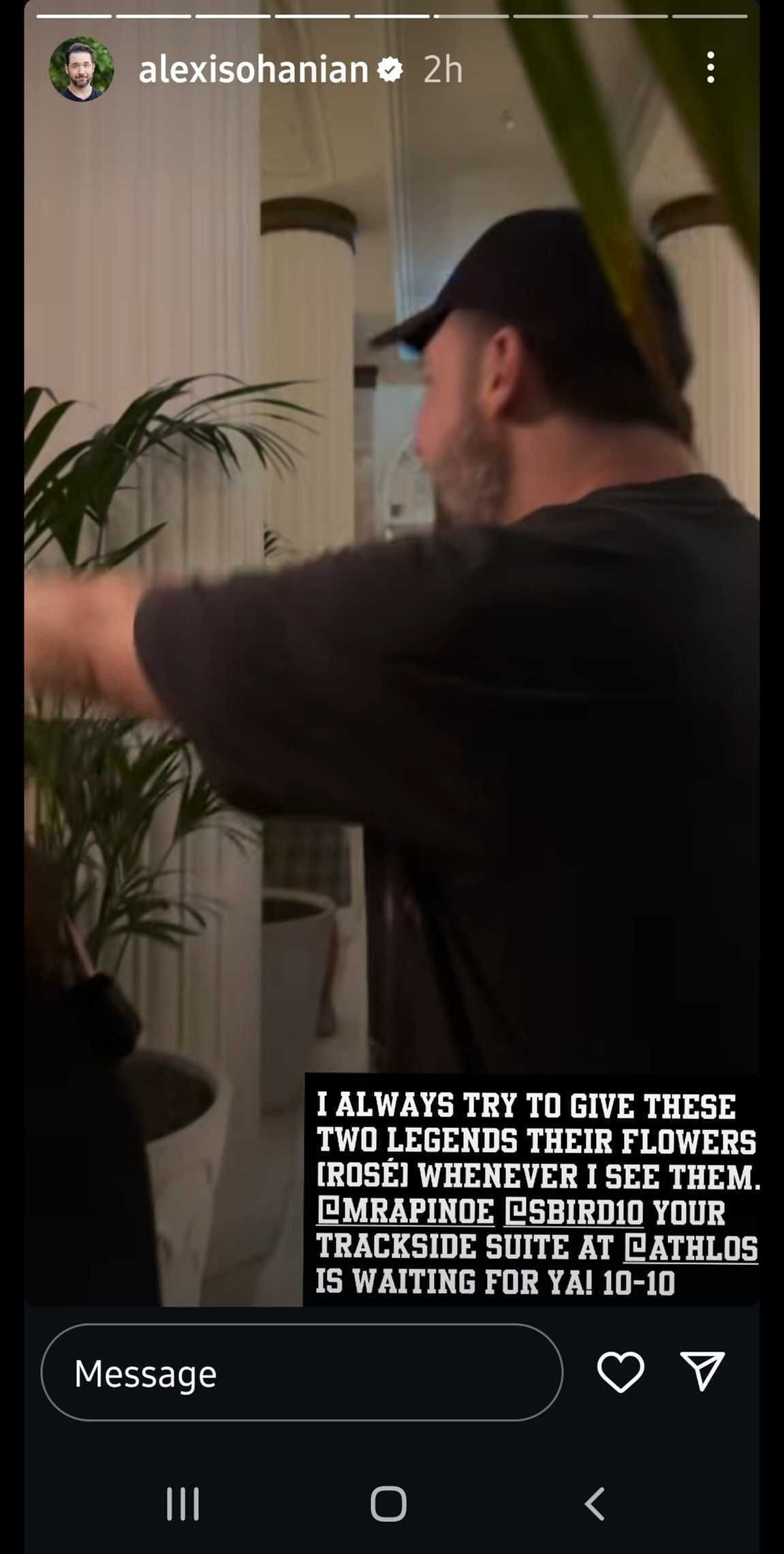 The story of Serena Williams The Instagram story of Alexis Ohanian. (Instagram Alexisohanian)