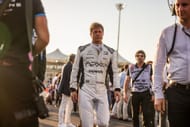 Brad Pitt at F1 Abu Dhabi Grand Prix (Image via Getty)