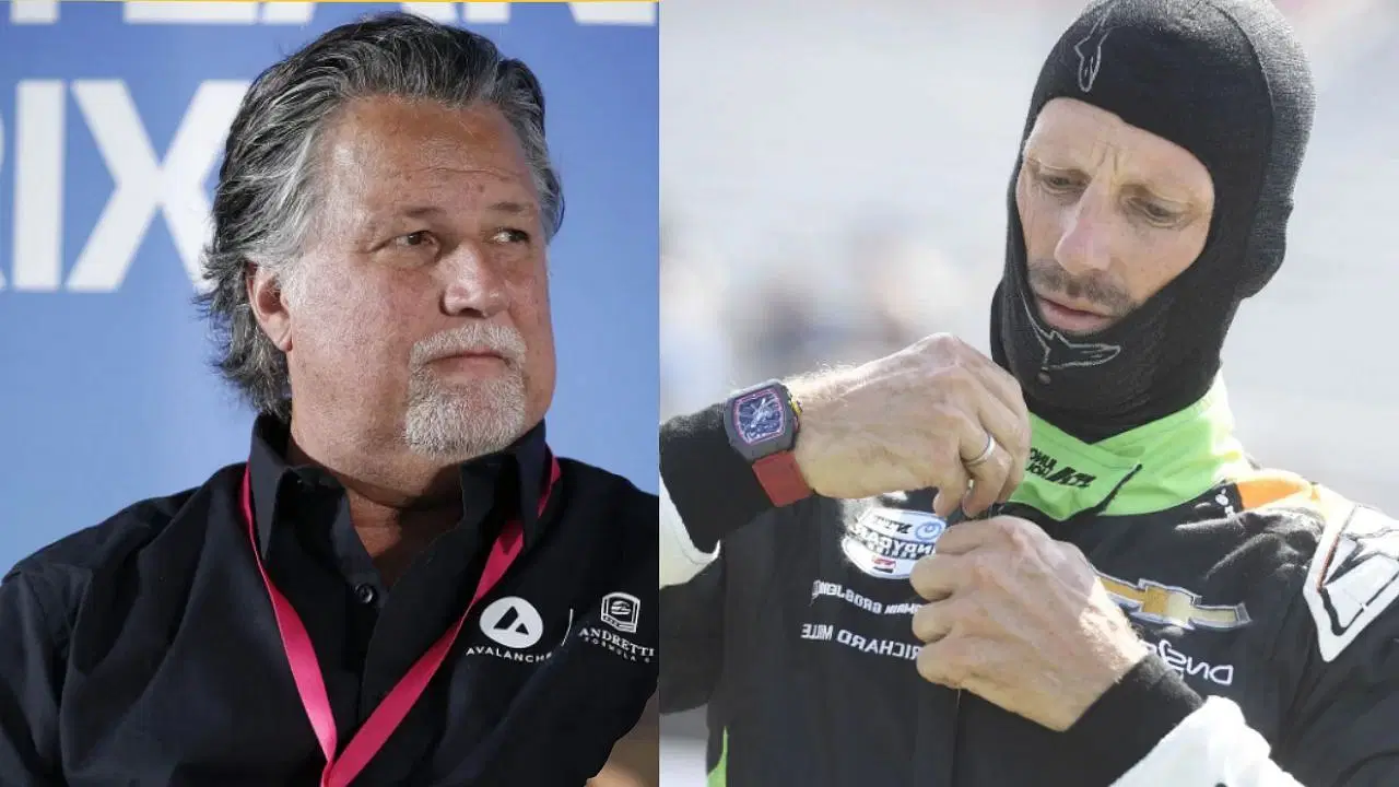 Michael Andretti and Romain Grosjean