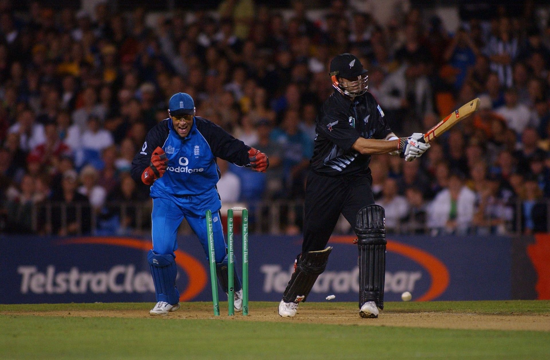 Chris Cairns batting for New Zealand - Source: Getty