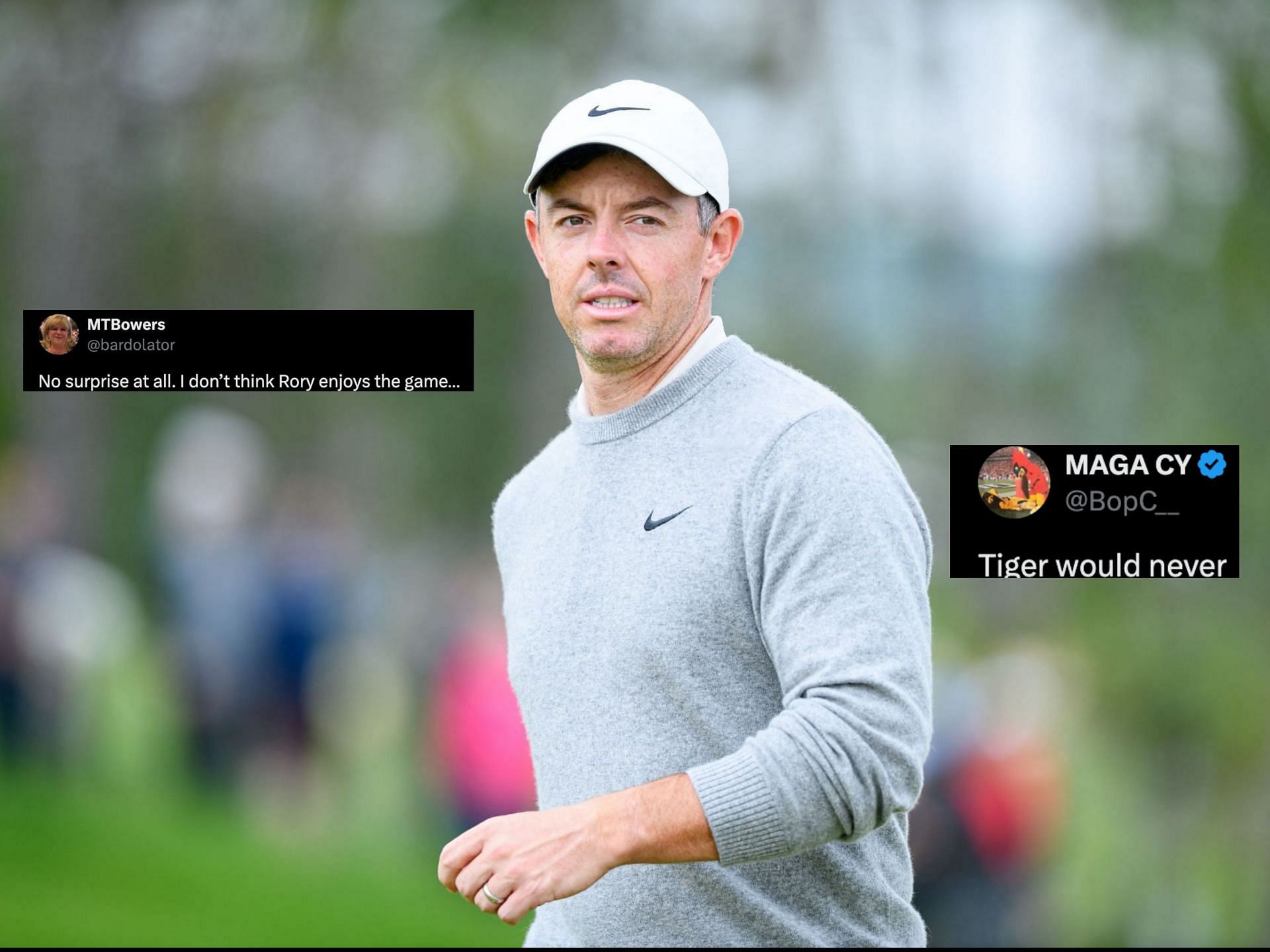 Rory McIlroy (Image via Getty, X@@bardolator, x@@BopC__)