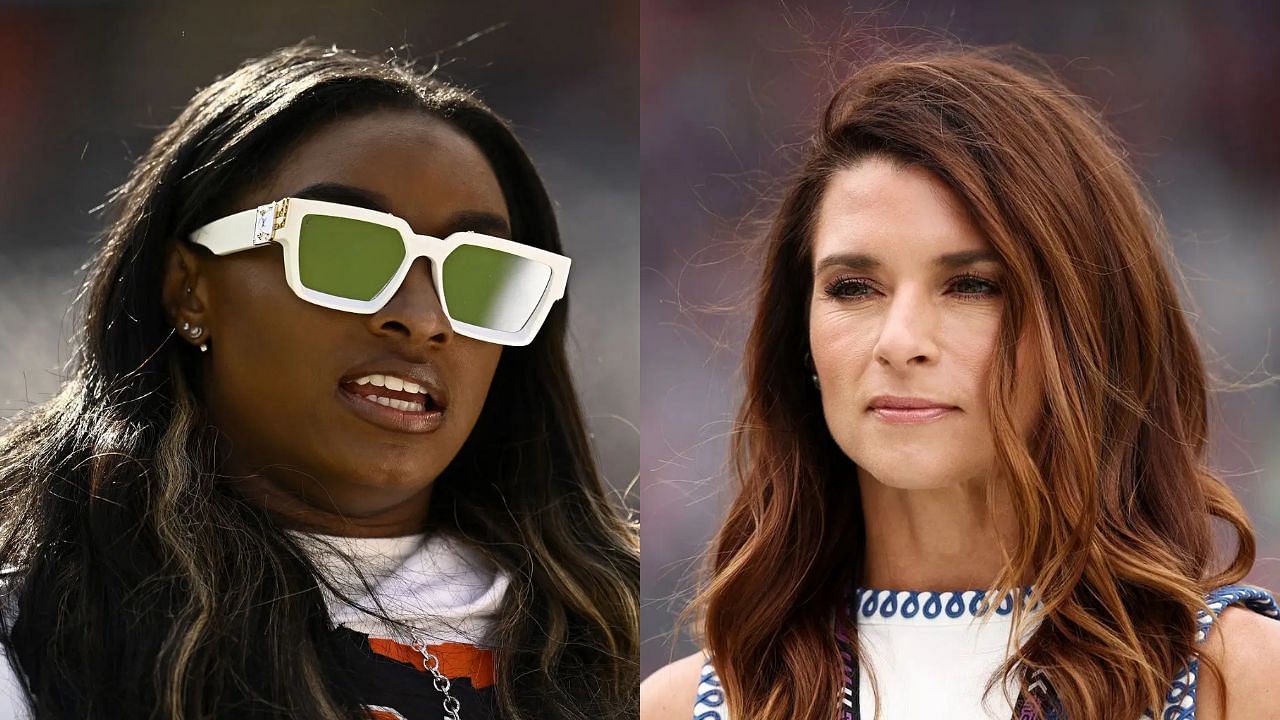 Simone Biles (L) and Danica Patrick (R)