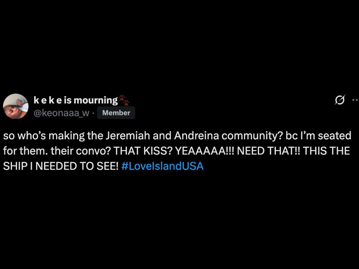 Netizens react to Jeremiah and Andreina&#039;s growing chemistry (Image via Instagram/@keonaaa_w)