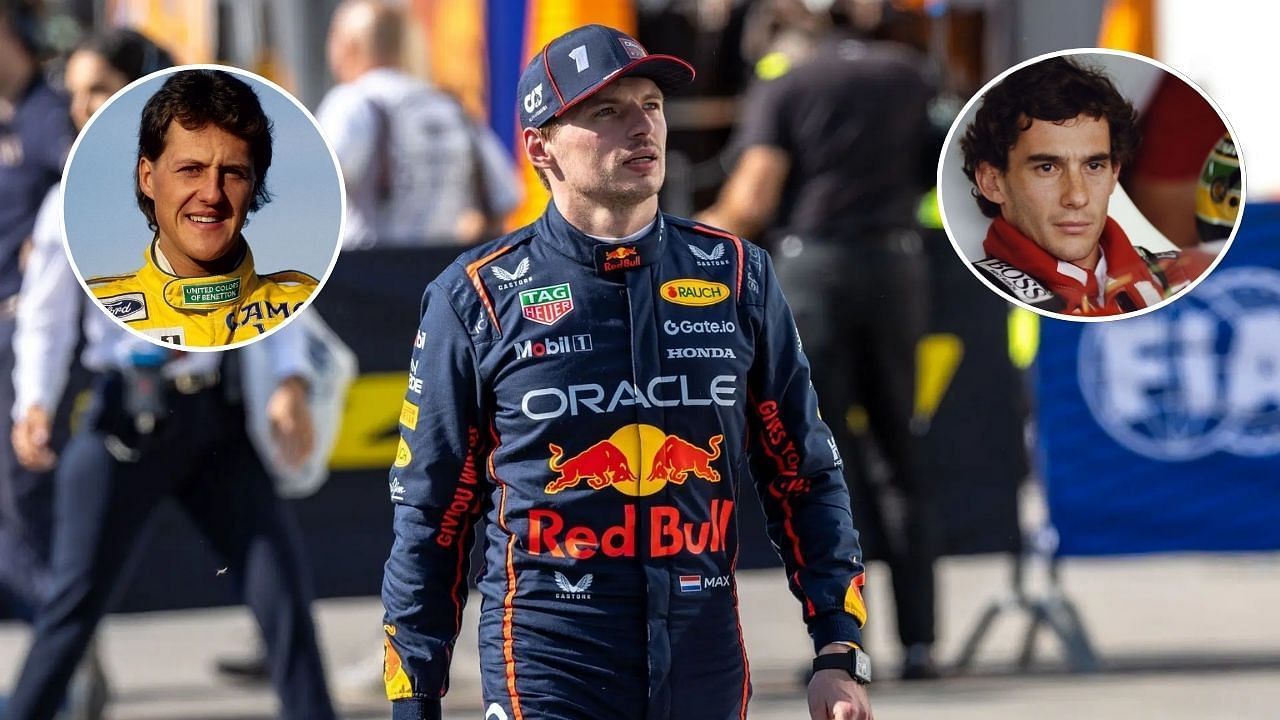 Max Verstappen compared to Michael Schumacher and Ayrton Senna [Image Source: Getty]
