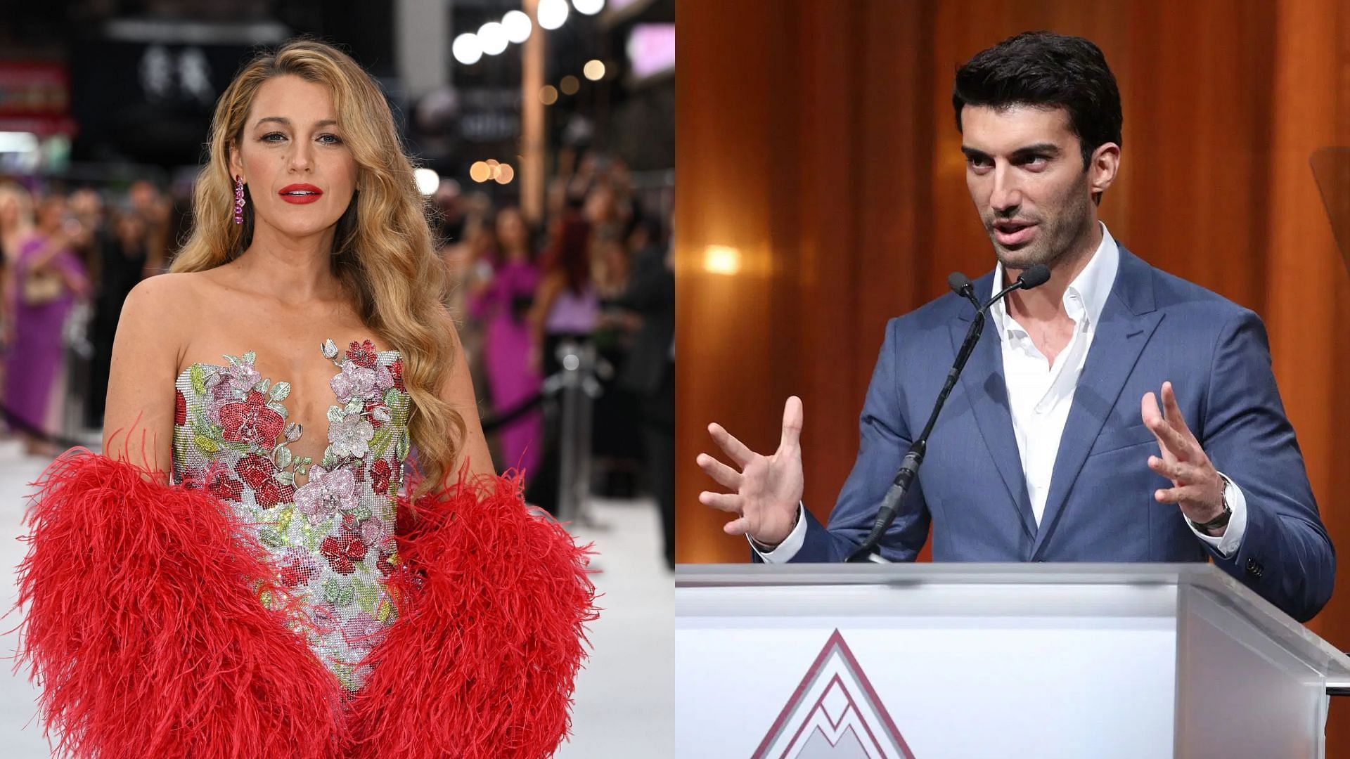 From L to R, Blake Lively and Justin Baldoni: Image via Getty Images