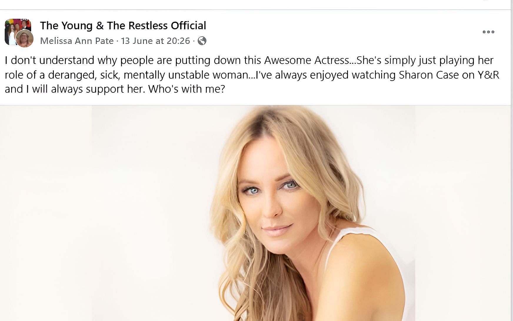 Fan reaction (Image via Facebook/@The Young &amp; The Restless Official)