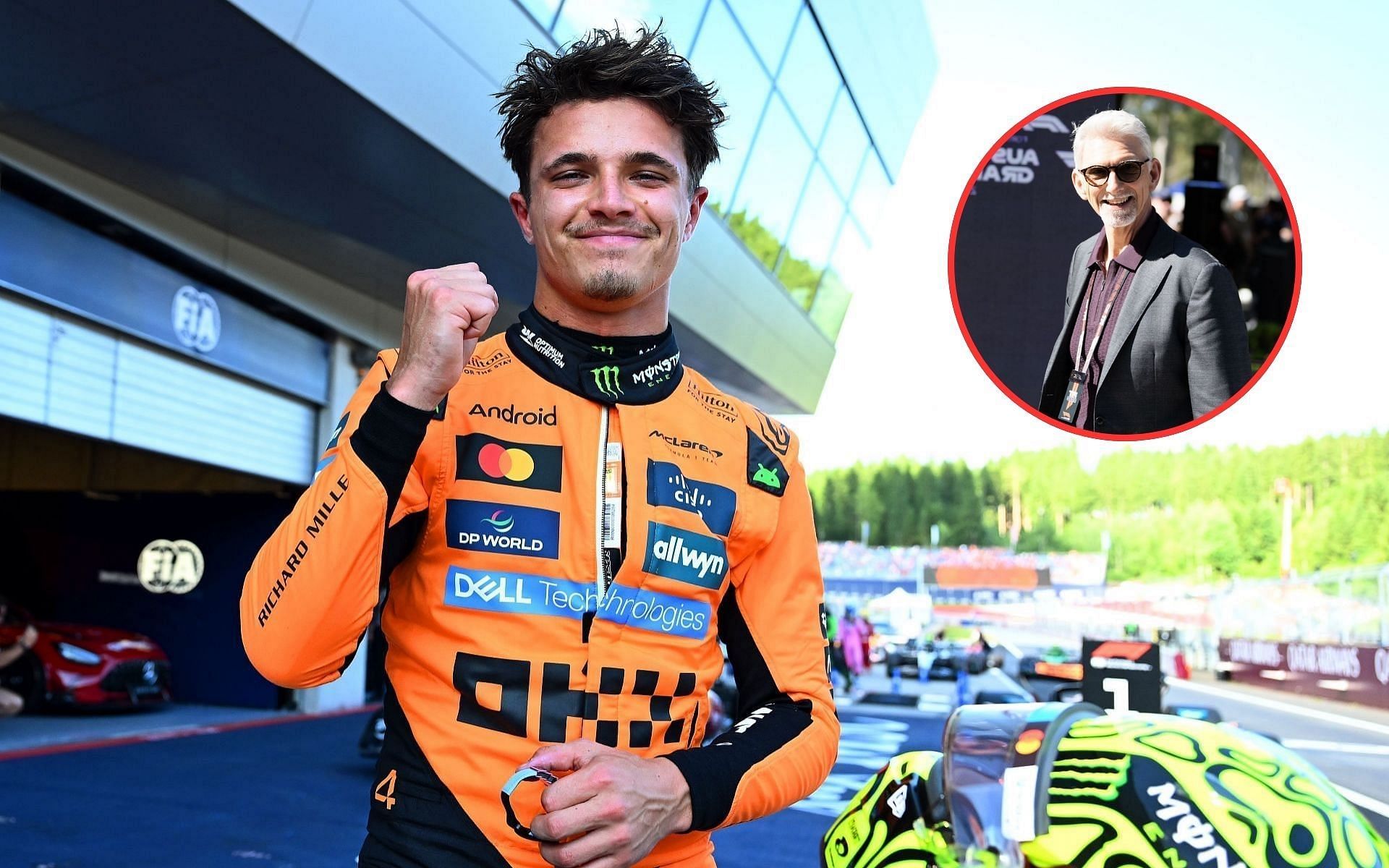 Damon Hill reacts to Lando Norris securing pole position for the F1 Austrian GP