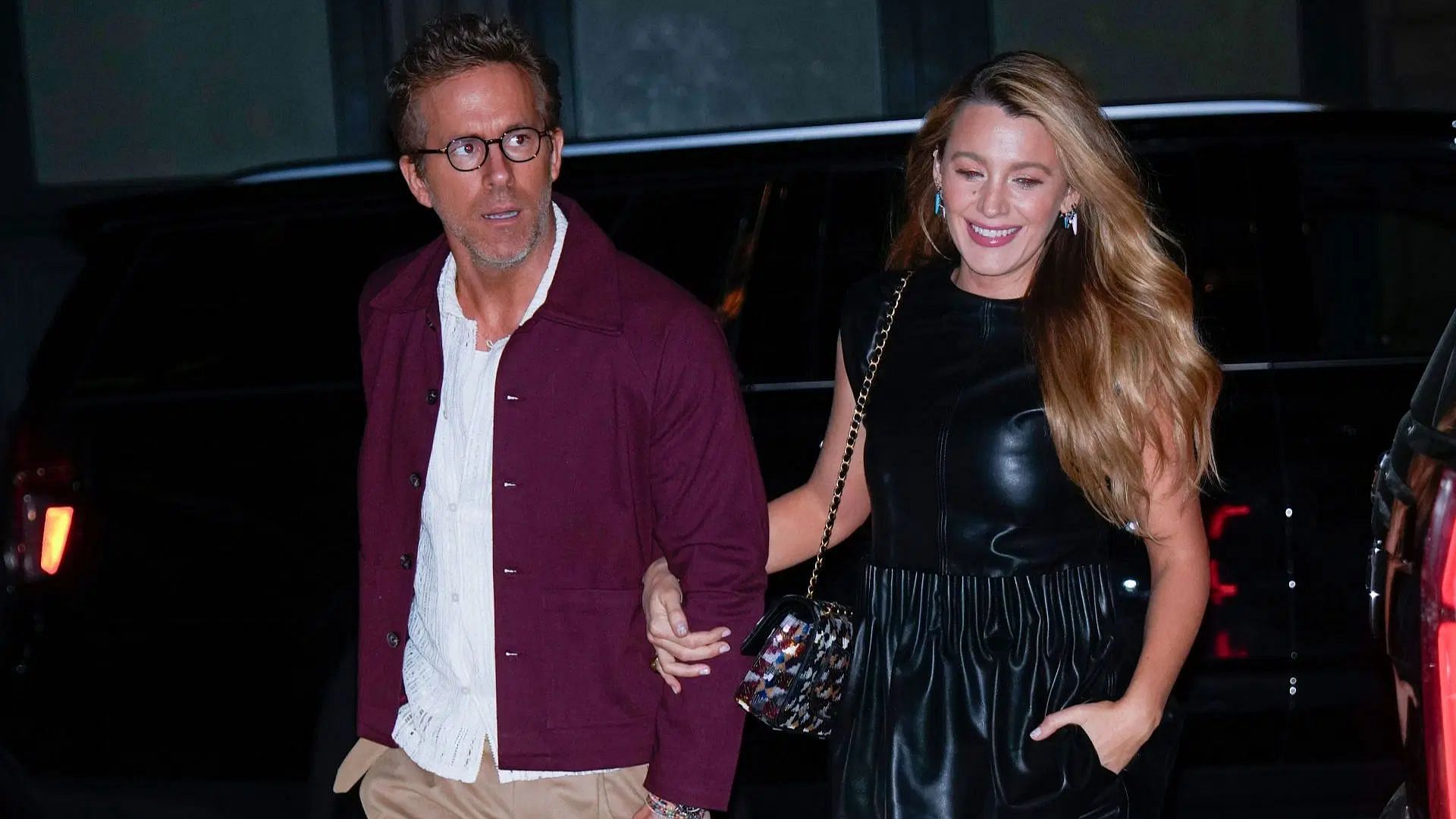 Ryan Reynolds and Blake Lively are seen on April 29, 2025 in New York City (Image via Getty)