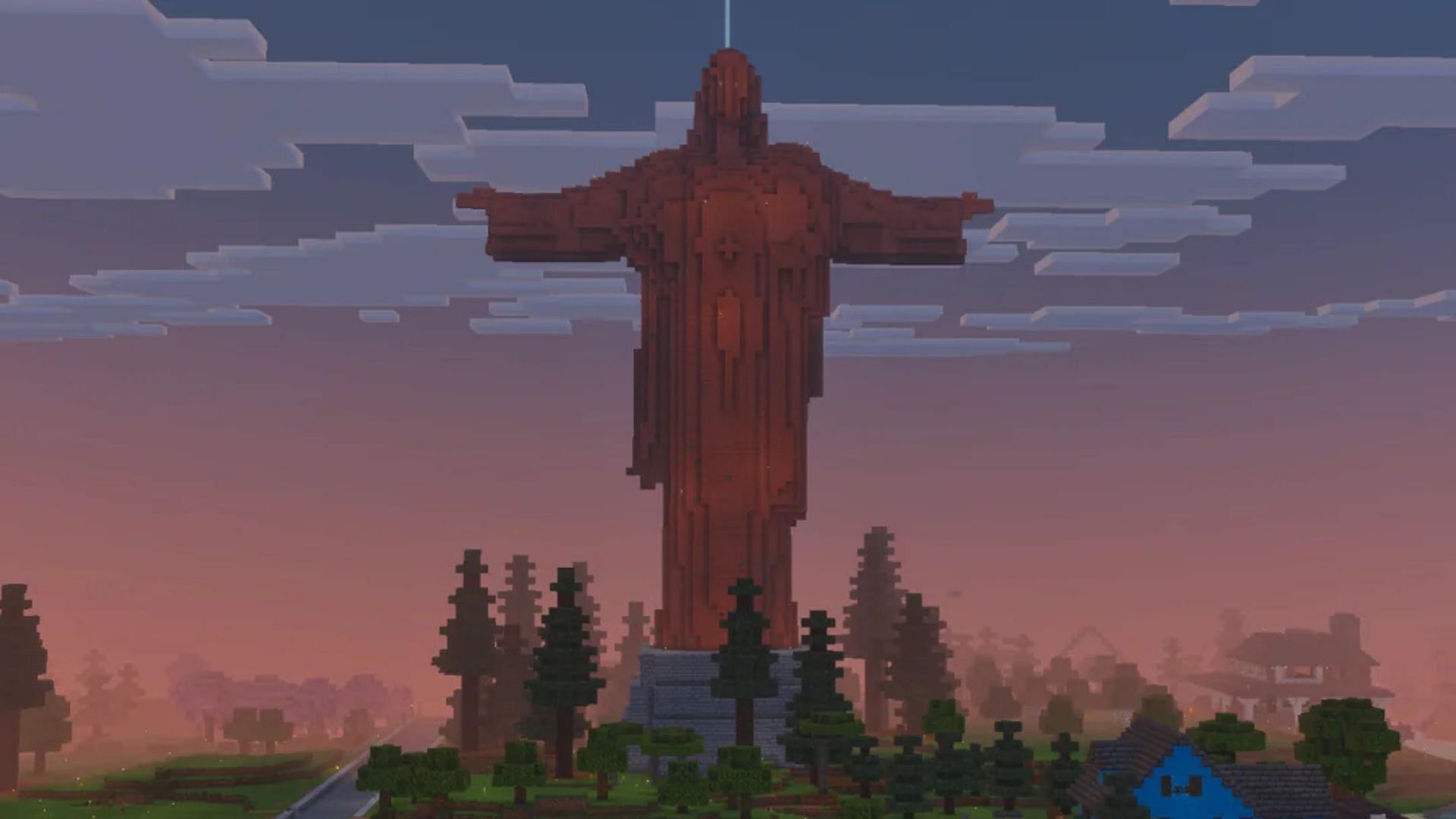 Christ the Redeemer build in Minecraft