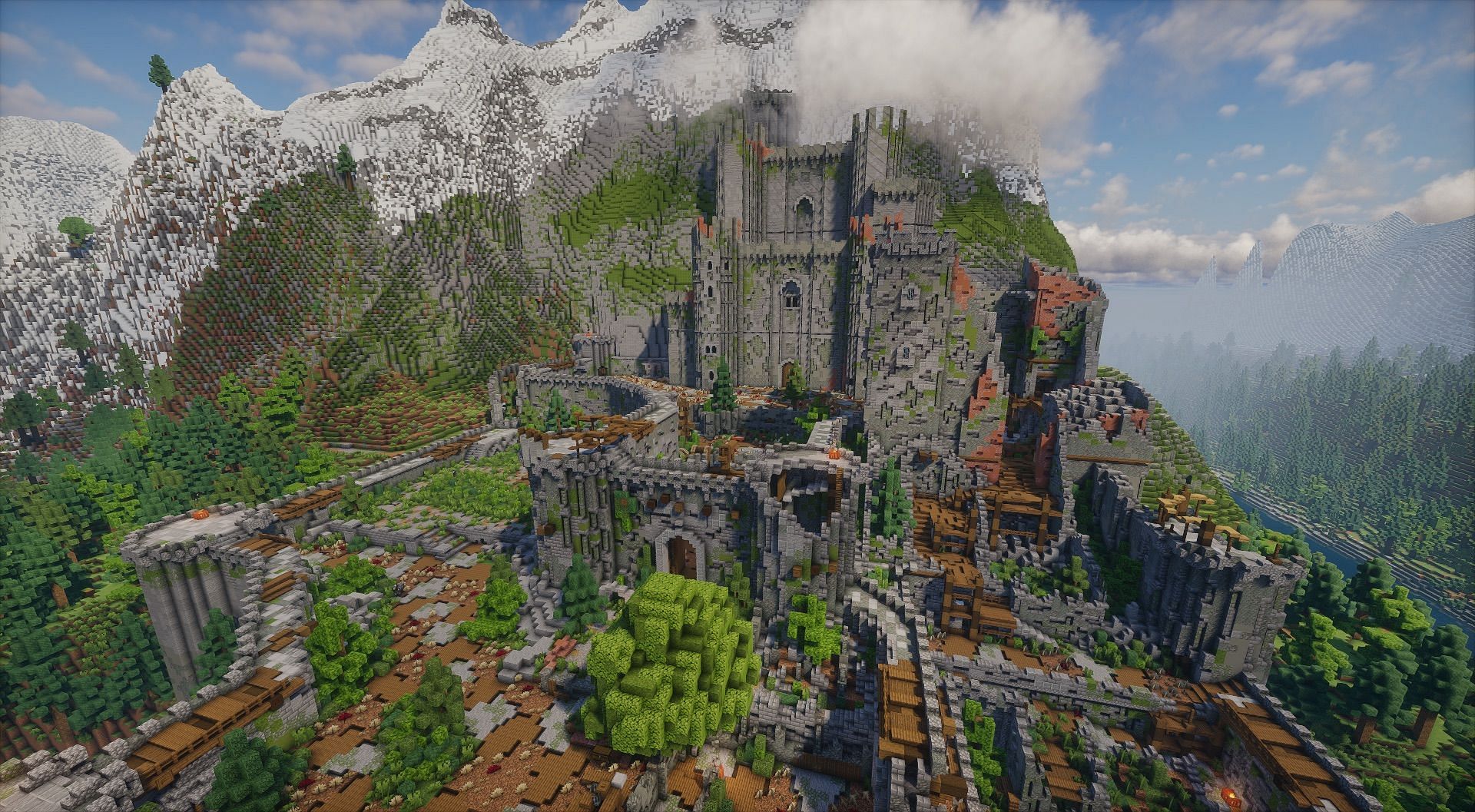 Kaer Morhen built in Minecraft