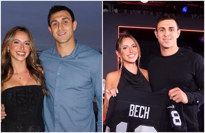 “Sorry, I'm obsessed” - Jack Bech’s GF, Kylie Young, swoons over Raiders TE's shirtless look by pool