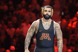 Gable Steveson makes an appeal to upcoming fighters as he watches Merab Dvalishvili train for UFC 316