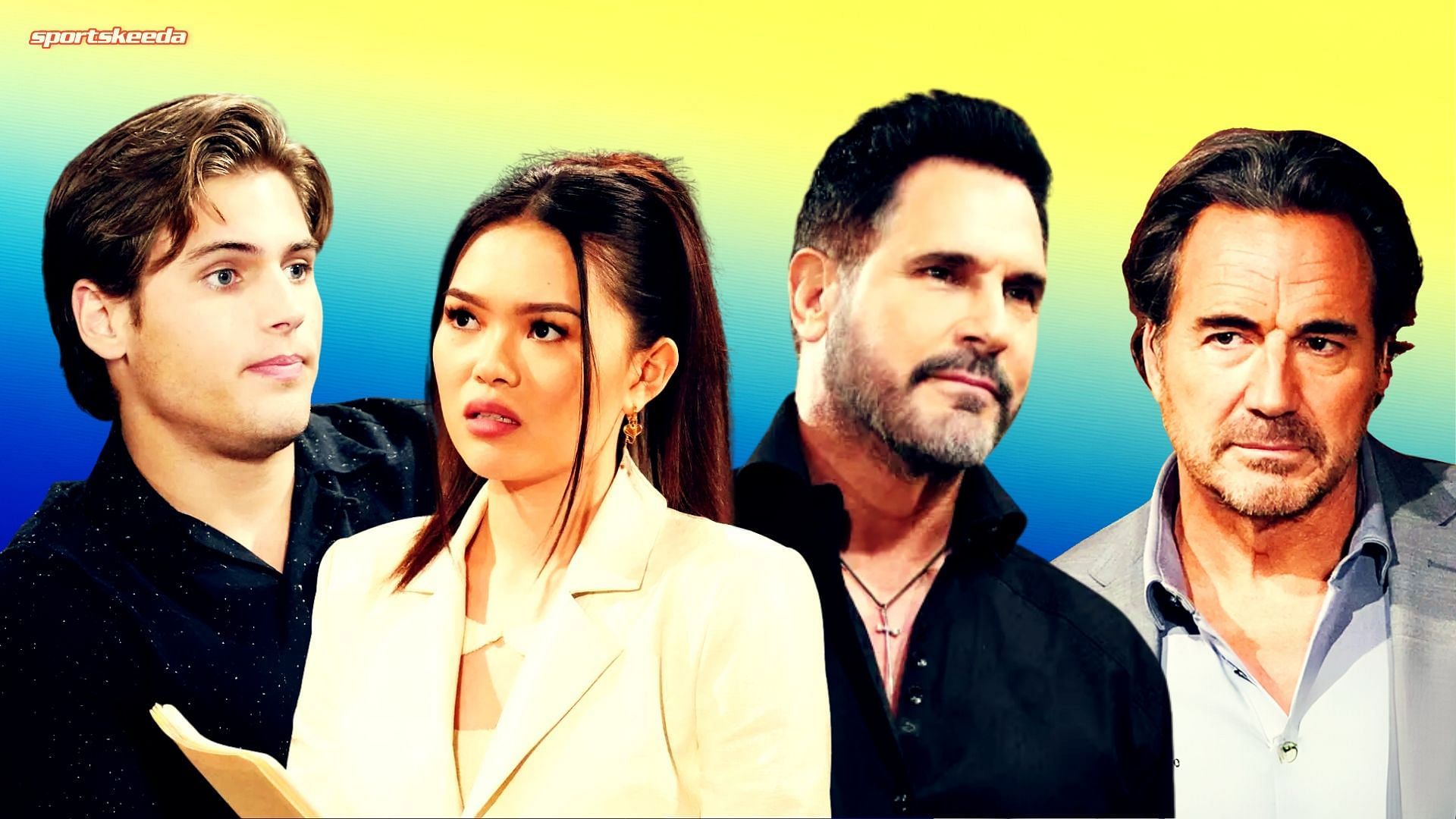 Luna, Will, Bill and Ridge on The Bold and the Beautiful (Custom edit by Sportskeeda, Original Image [CBS])