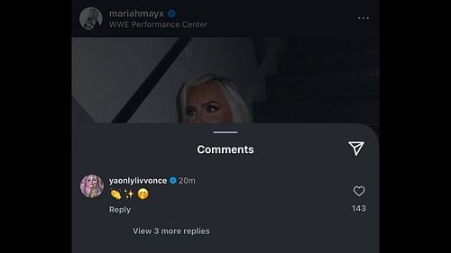Screenshots from Mariah May's IG post.