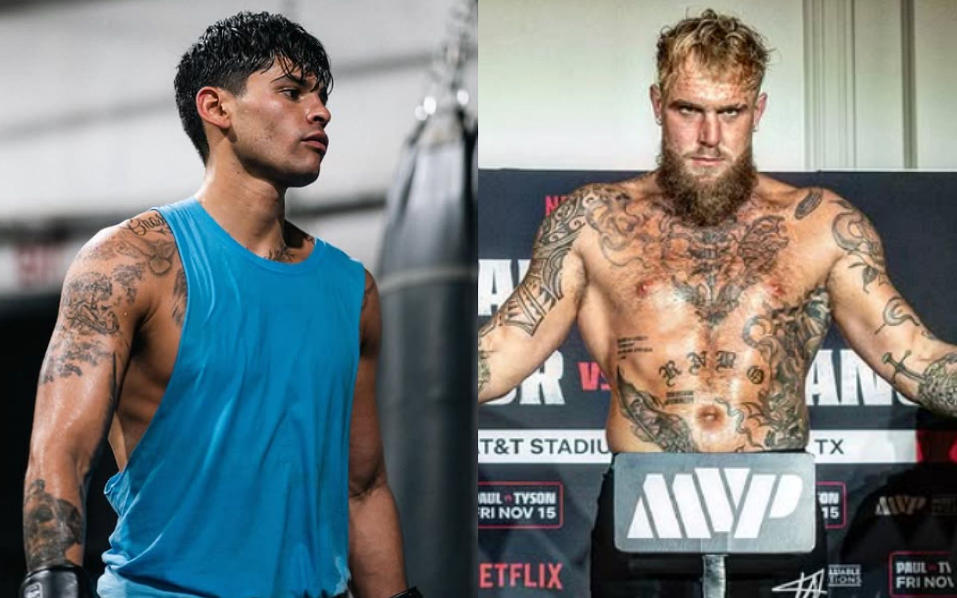 Ryan Garcia (left) and Jake Paul (right). [Images courtesy: @kingryan and @jakepaul on Instagram]