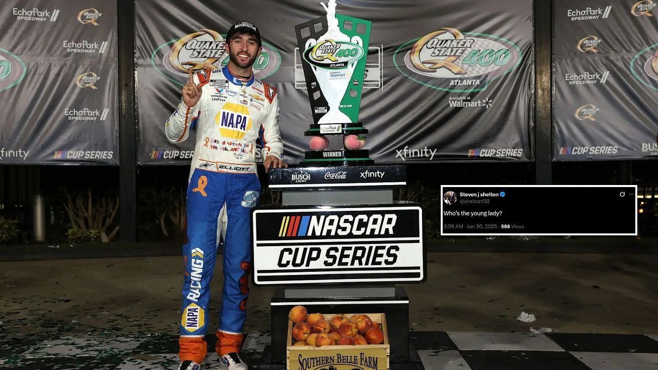 In Picture: Chase Elliot. Credit: Getty Images. Fan reaction by: x.com/shelton132