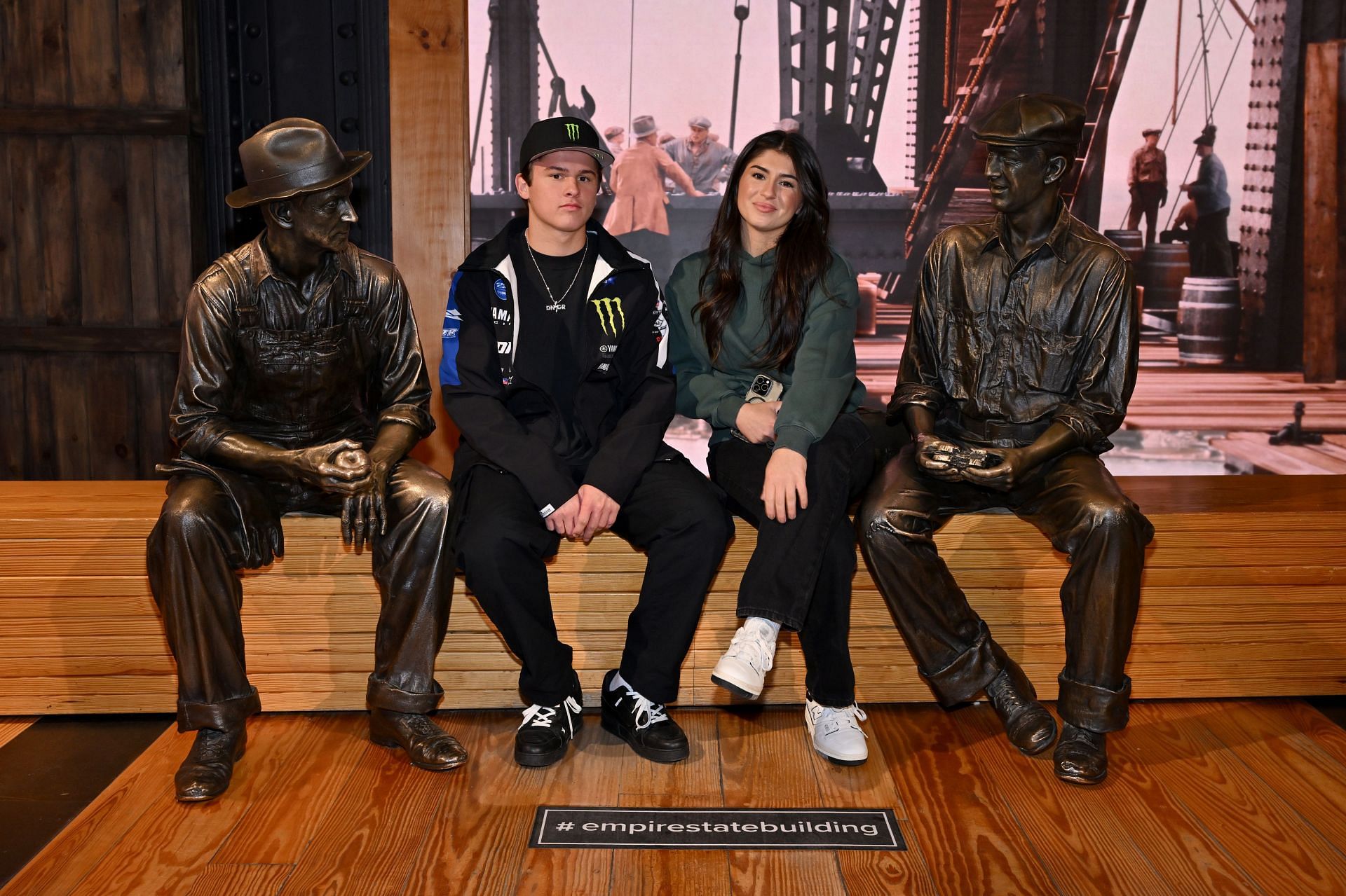 Haiden and Hailie Deegan Visit the Empire State Building - Source: Getty