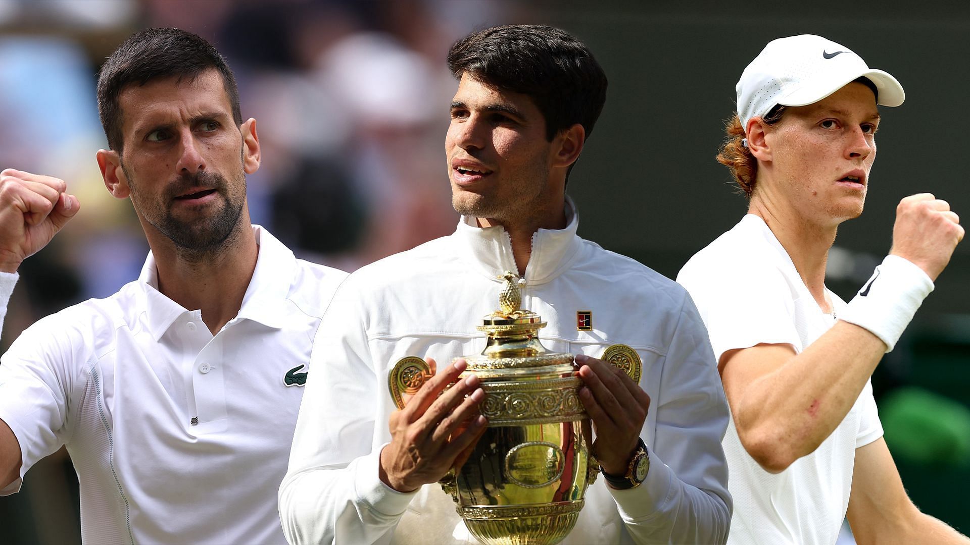 Novak Djokovic Carlos Alcaraz Jannik Sinner Wimbledon