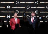 Nick Saban (L) and Kirby Smart - Source: Imagn