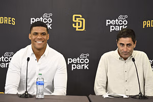 Padres GM A.J. Preller breaks silence on Juan Soto trade as James Wood, MacKenzie Gore & CJ Abrams deliver statement performances in San Diego