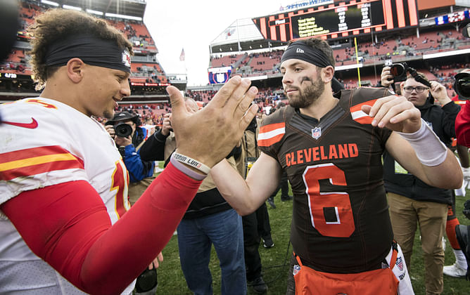 NFL analyst draws Patrick Mahomes - Baker Mayfield comparison with Bucs QB “absolutey crushing” 2x NFL MVP