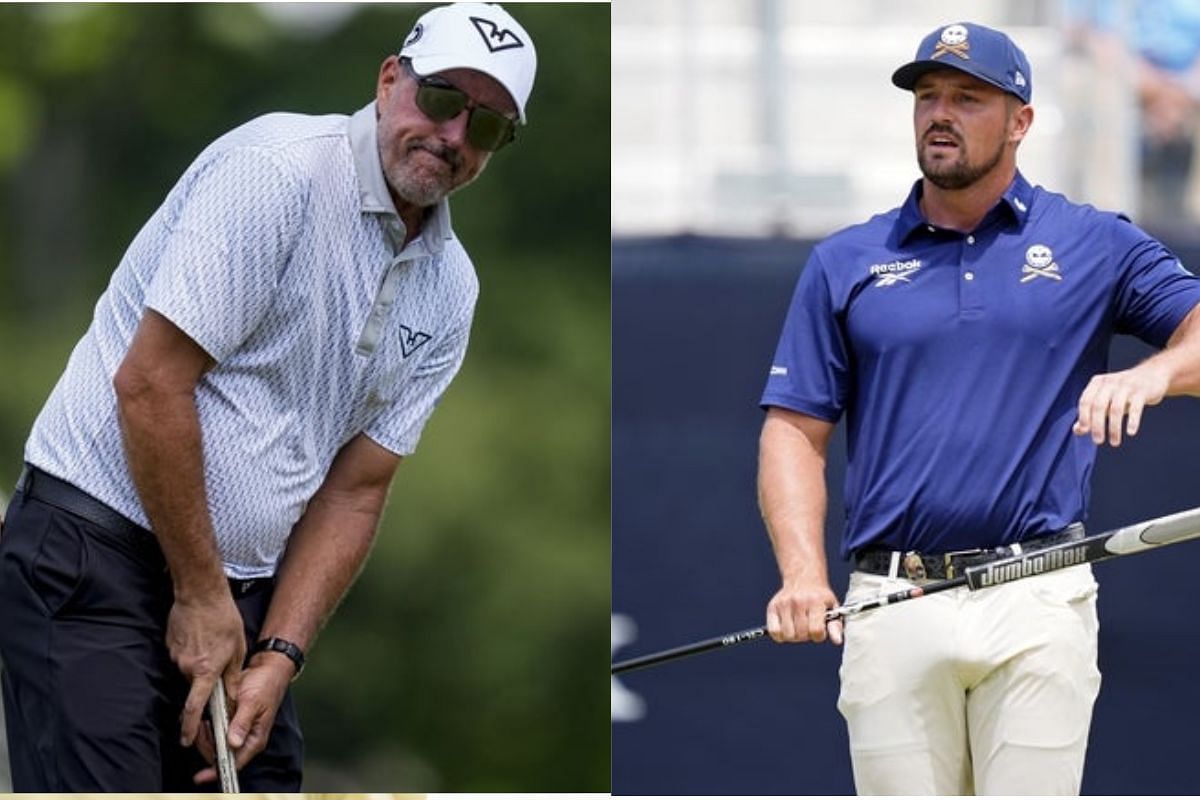 Phil Mickelson and Bryson DeChambeau - Image Source - Imagn