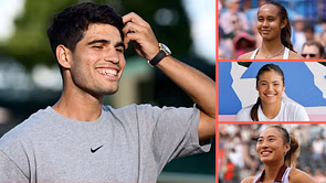 Carlos Alcaraz becomes WTA darling at Wimbledon: Leylah Fernandez & Zheng Qinwen have adorable meet-ups with Spaniard after Emma Raducanu practice
