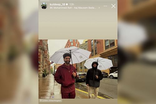 Ravindra Jadeja and Kuldeep Yadav (Image via Instagram-@kuldeep_18)
