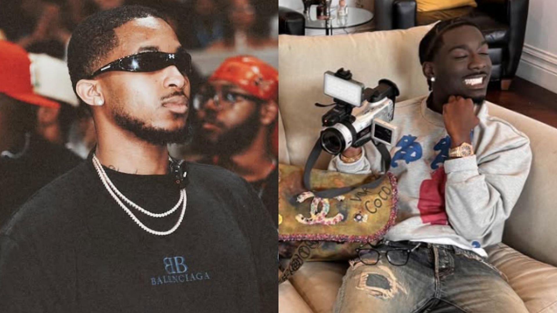 DDG speaks on BruceDropEmOff amidst their long-running feud (Images via @ddg, @raycondones/Instagram)   