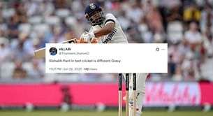 "Different Gravy" - Fans mesmerized as Rishabh Pant smashes Chris Woakes for 6 to begin last over enroute 65* in ENG vs IND 2025 1st Test