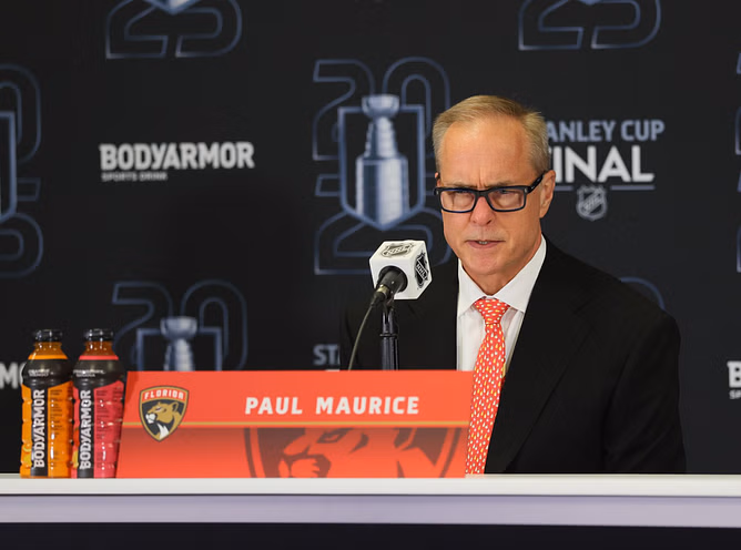 Panthers HC Paul Maurice quips about Brad Marchand & Sam Bennett's impressive goals tally in Stanley Cup Final