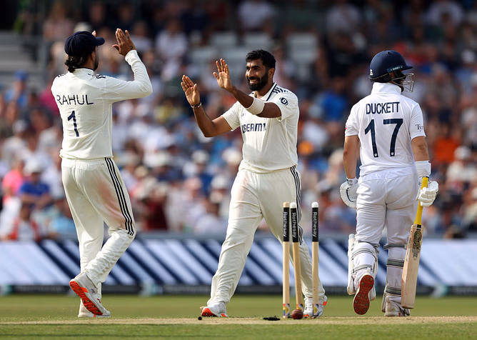 Jasprit Bumrah knocks over Ben Duckett for 62 to break 122-run stand on Day 2 of ENG vs IND 2025 1st Test [Watch]