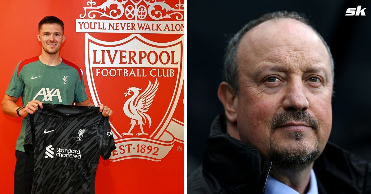 Freddie Woodman and Rafa Benitez