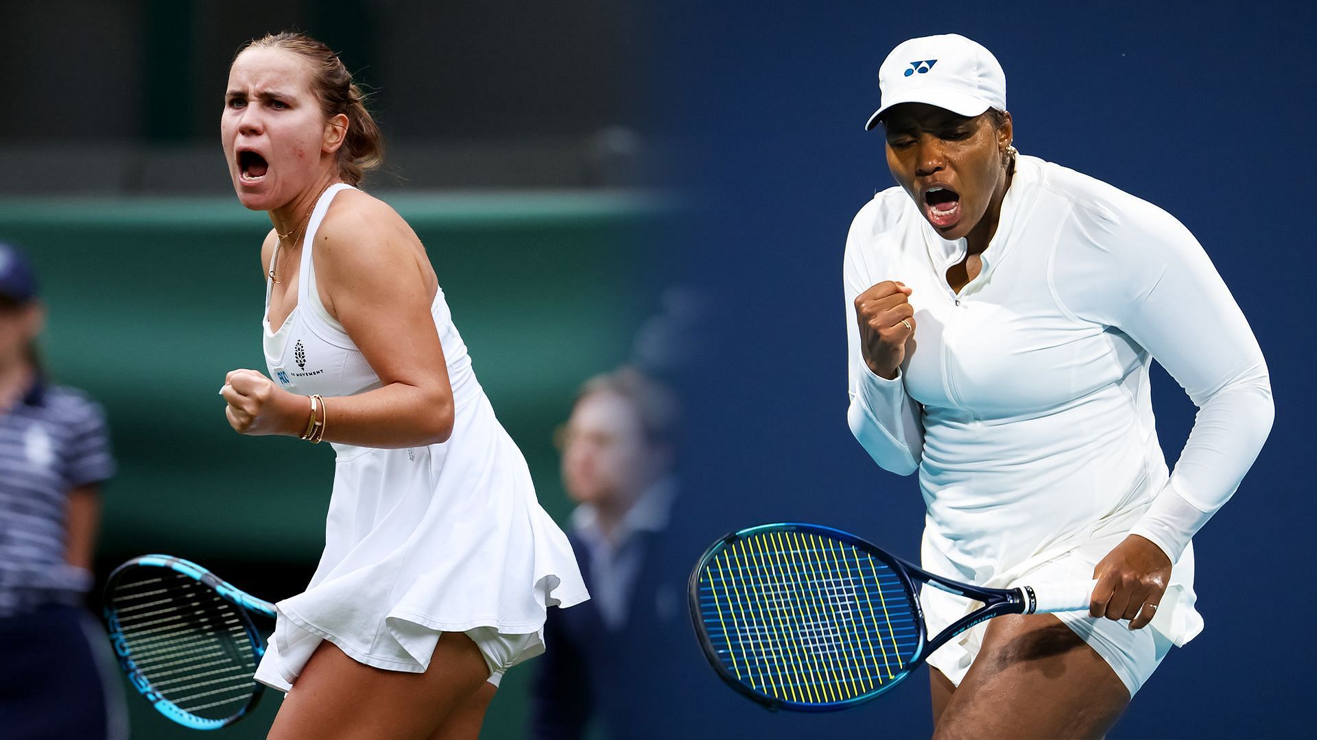 Sofia Kenin vs Taylor Townsend is one of the first-round matches at Wimbledon 2025. (Photos: Getty)