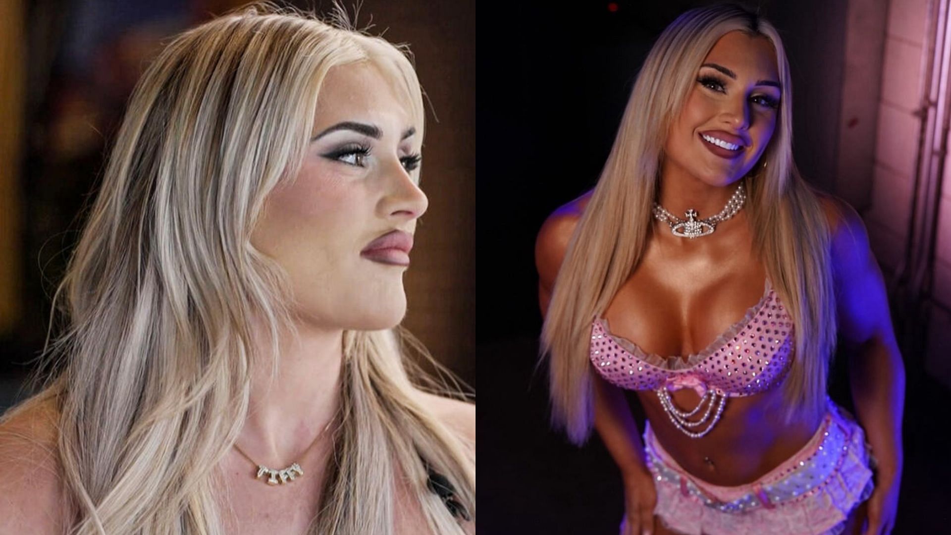 Tiffany Stratton (Image Credits: WWE.com and Tiffany Stratton on Instagram)