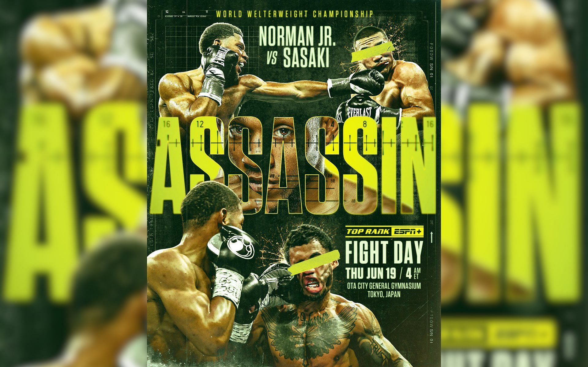 Full results for Brian Norman Jr. vs. Jin Sasaki [Image courtesy: @trboxing on X]