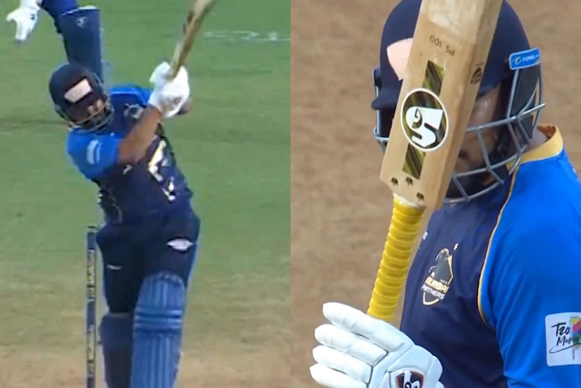 Prithvi Shaw made 75 off 34 balls (Image via X-@StarSportsIndia)