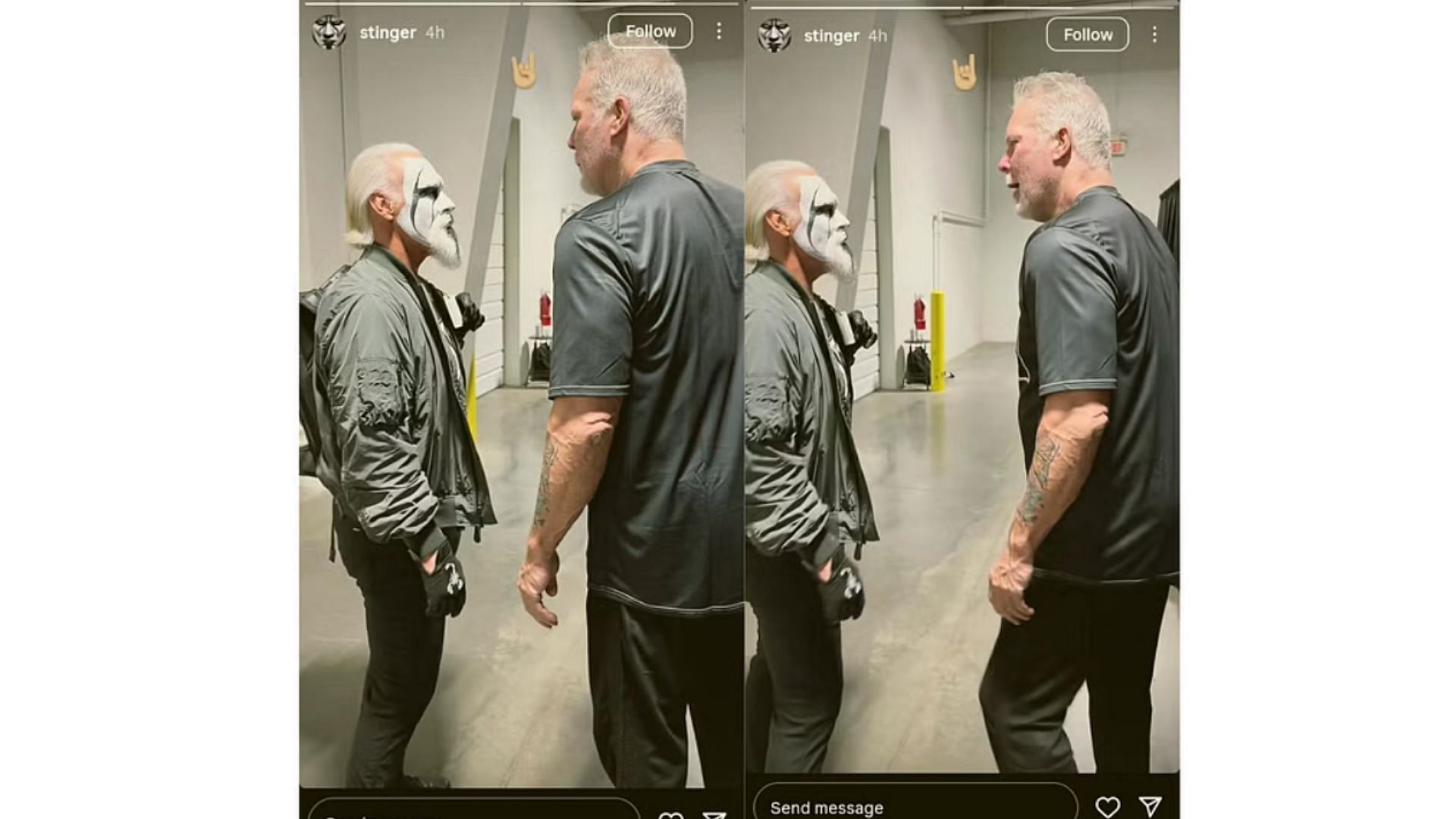 Sting reunites with Kevin Nash [Source: Sting&#039;s Instagram]